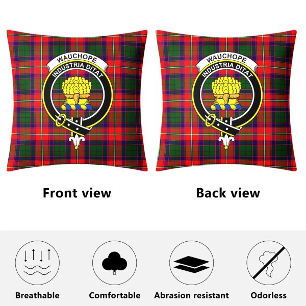 Wauchope (or Waugh) Tartan Crest Pillow Cover For Discount - Image 4