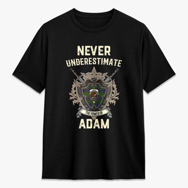 Adam Tartan Crest 2D T-shirt - Never Underestimate Style Cheap
