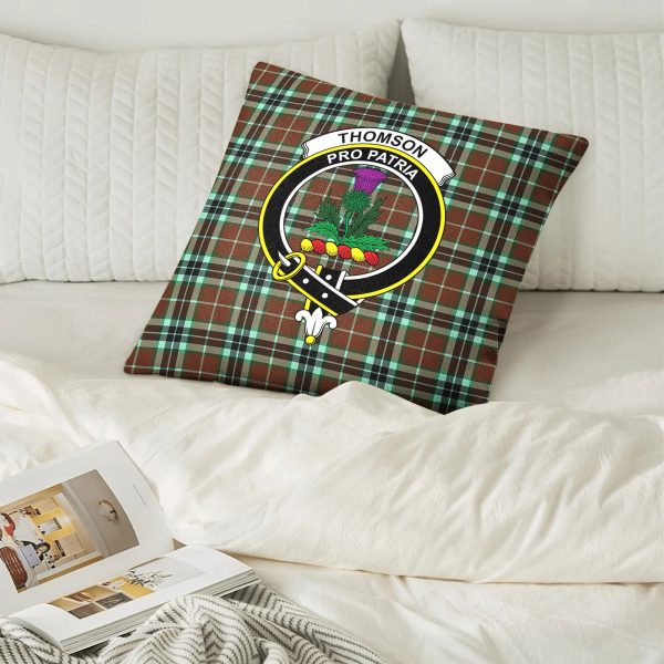 Thomson Hunting Modern Tartan Crest Pillow Cover Discount - Image 2