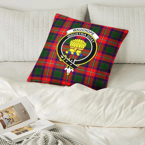 Wauchope (or Waugh) Tartan Crest Pillow Cover For Discount - Image 2