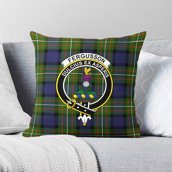 Fergusson Modern Tartan Crest Pillow Cover Online Sale