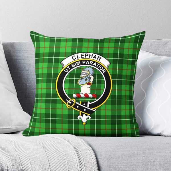 Clephan (or Clephane) Tartan Crest Pillow Cover Discount