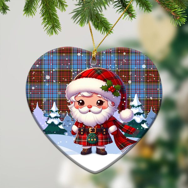 Anderson Modern Tartan Christmas Ceramic Ornament - Santa Claus In Kilt Style For Discount - Image 5