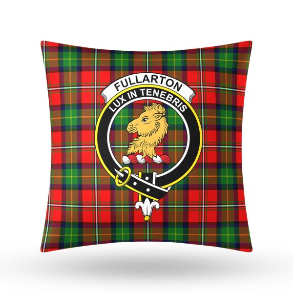 Fullarton Tartan Crest Pillow Cover Sale - Image 3