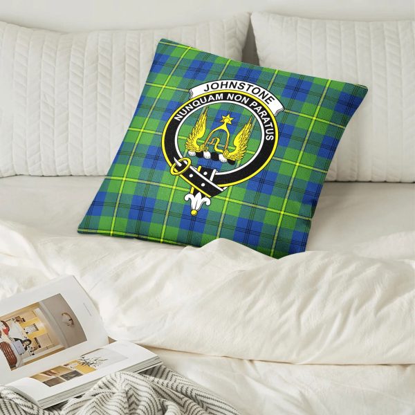Johnstone Ancient Tartan Crest Pillow Cover Cheap - Image 2