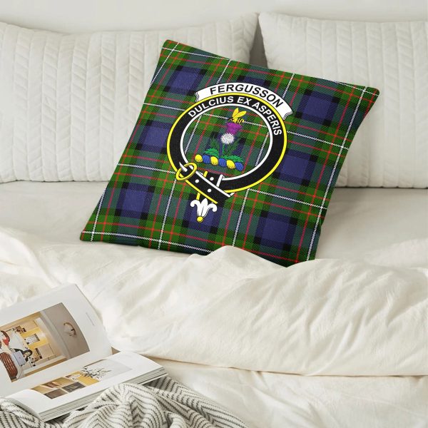 Fergusson Modern Tartan Crest Pillow Cover Online Sale - Image 2